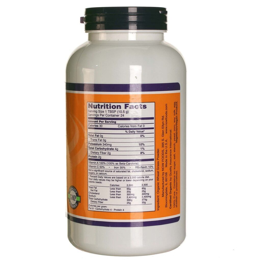 Now Foods Grama do Trigo Orgânica em Pó - 255g: Nutrição Verde Pura para Sua Saúde - Imagem 2