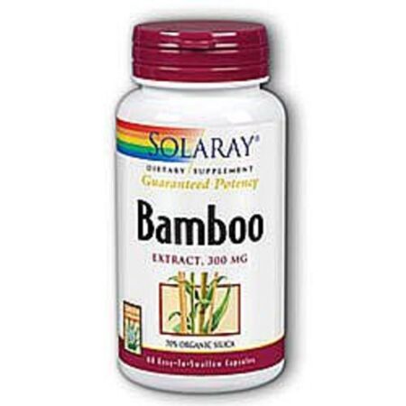 Solaray, Extrato de Bambu 300 mg - 60 Cápsulas