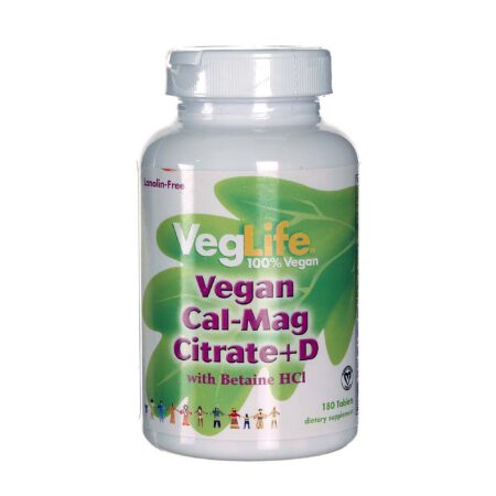 VegLife, Citrato de Cal-Mag + D Vegan - 180 Tabletes