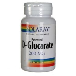 Solaray D-Glucarate Patenteado 60 Cápsulas: Saúde Hepática e Detoxificação