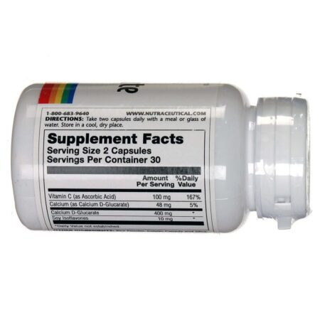 Solaray D-Glucarate Patenteado 60 Cápsulas: Saúde Hepática e Detoxificação - Imagem 2