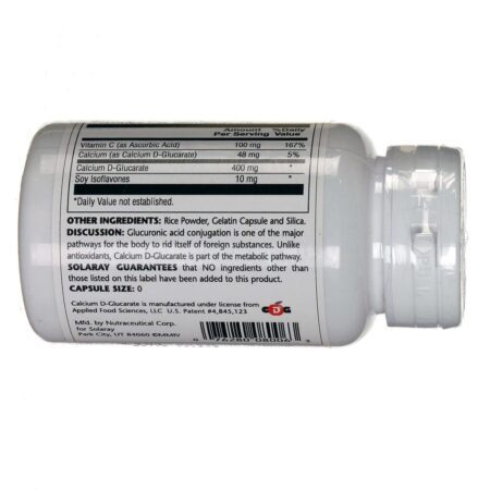 Solaray D-Glucarate Patenteado 60 Cápsulas: Saúde Hepática e Detoxificação - Imagem 3