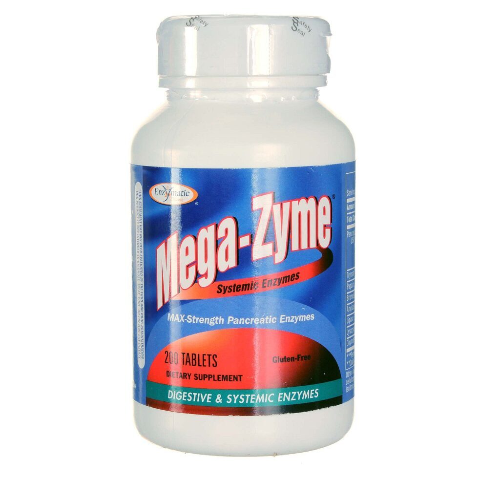 Mega-Zyme® Enzymatic Therapy: Enzimas Sistêmicas e Digestivas - 200 Tabletes