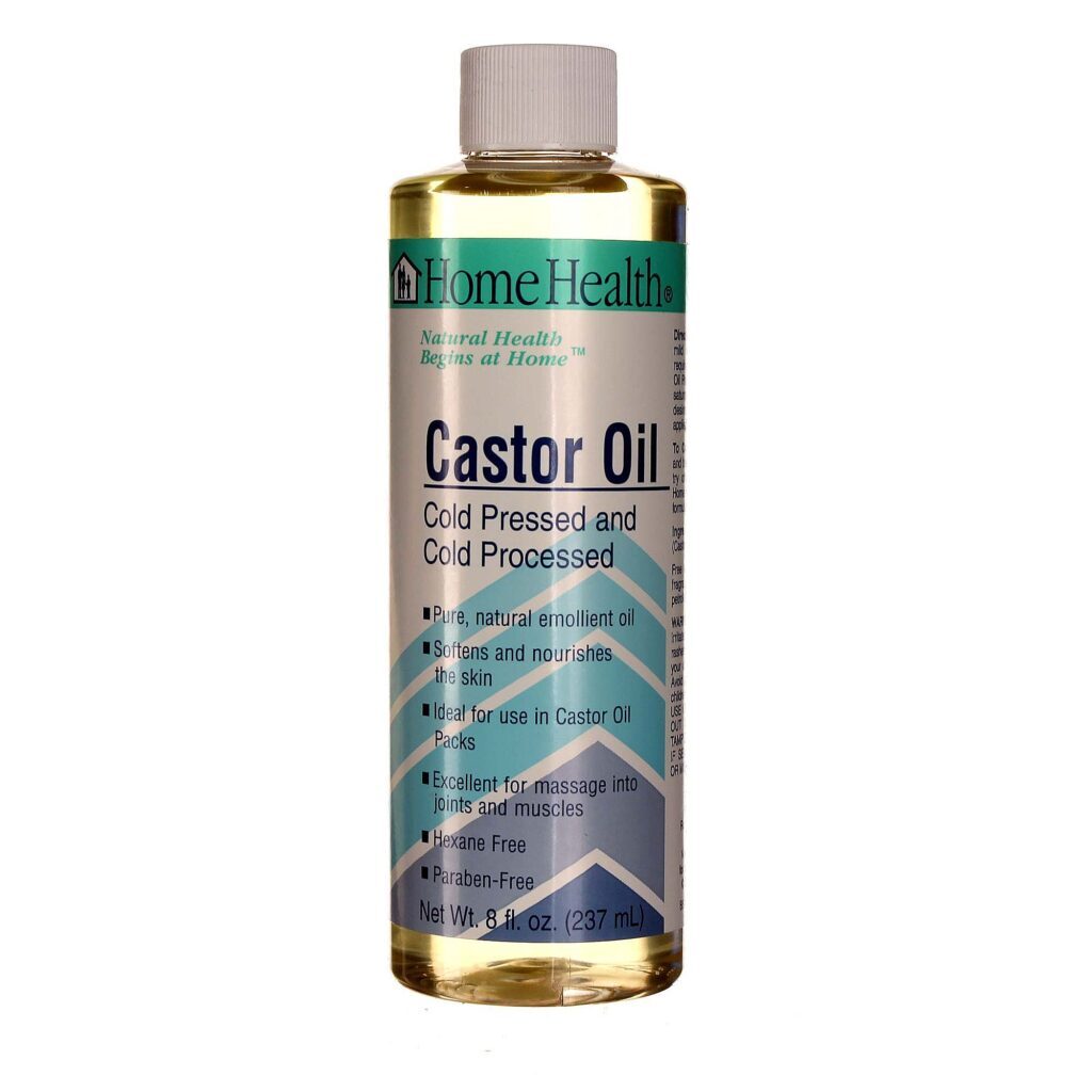 Home Health Óleo de Rícino Puro 237ml - Cabelo, Pele e Sobrancelhas Fortes