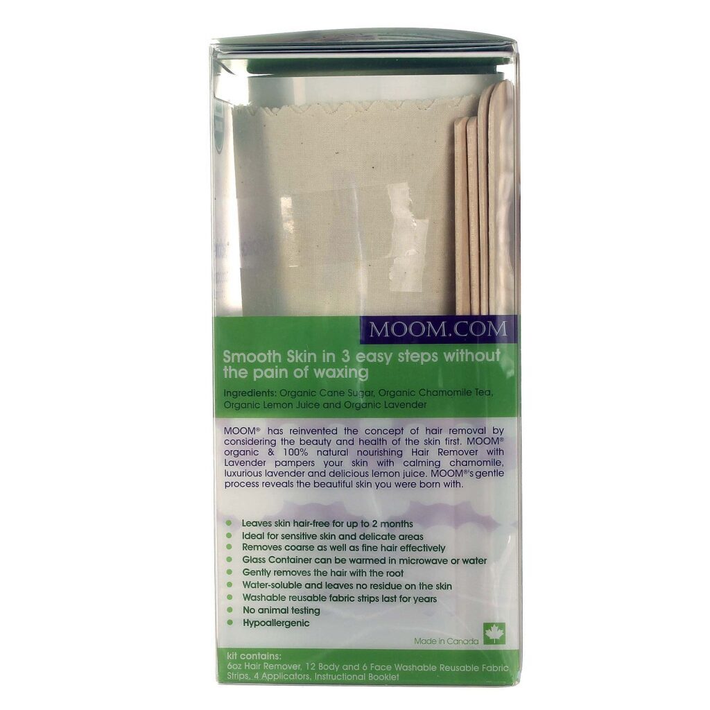 Moom Kit Orgânico Remoção de Pelos - 1 Kit Completo e Natural - Imagem 2