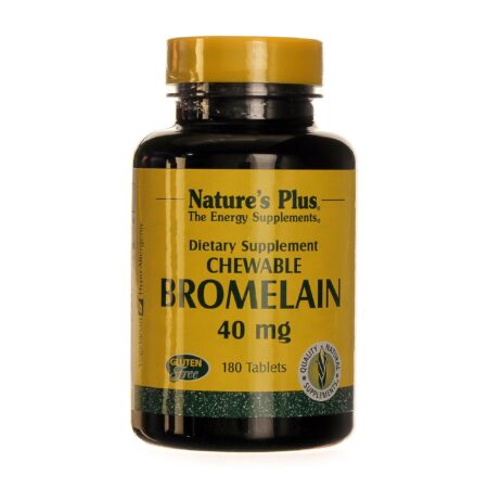 Nature's Plus, Bromelina 40 mg - 180 Tabletes