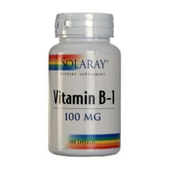 Solaray Vitamina B1 100 mg - 100 Cápsulas: Energia e Bem-Estar no Brasil