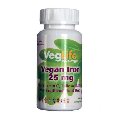 VegLife, Ferro Vegano - 100 Tabletes