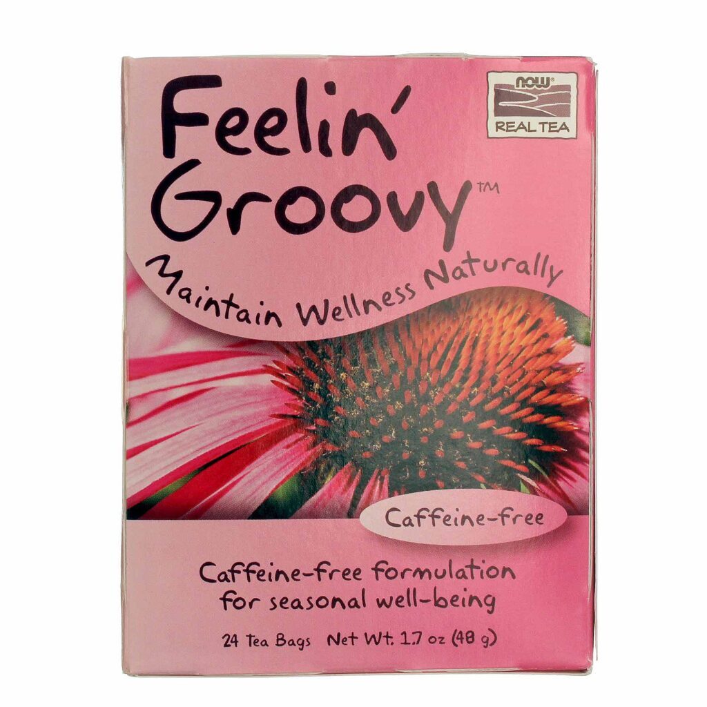 Now Foods Chá Feelin' Groovy Bem-Estar Naturalmente 24 Saquinhos de Chá