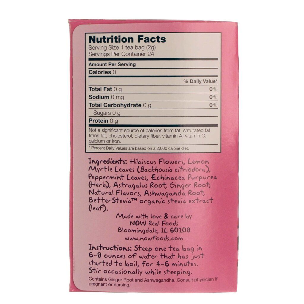 Now Foods Chá Feelin' Groovy Bem-Estar Naturalmente 24 Saquinhos de Chá - Imagem 2
