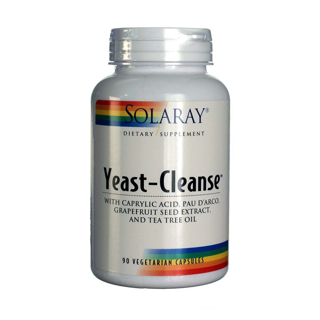 Solaray Purificado de Levedura - 90 Cápsulas Vegetarianas: Saúde Intestinal e Nutrição Essencial