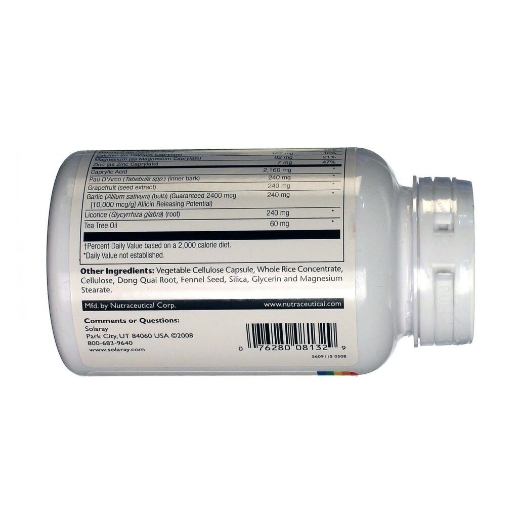 Solaray Purificado de Levedura - 90 Cápsulas Vegetarianas: Saúde Intestinal e Nutrição Essencial - Imagem 3