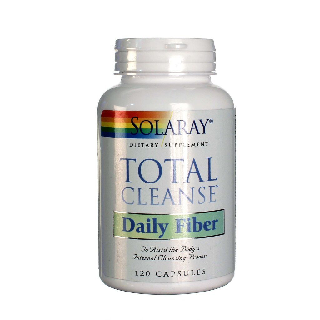 Solaray Total Cleanse Fibra Diária 120 Cápsulas: Saúde Intestinal e Detox Completo
