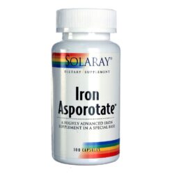 Solaray Asporotato de Ferro 18mg - 100 Cápsulas: Energia e Vitalidade
