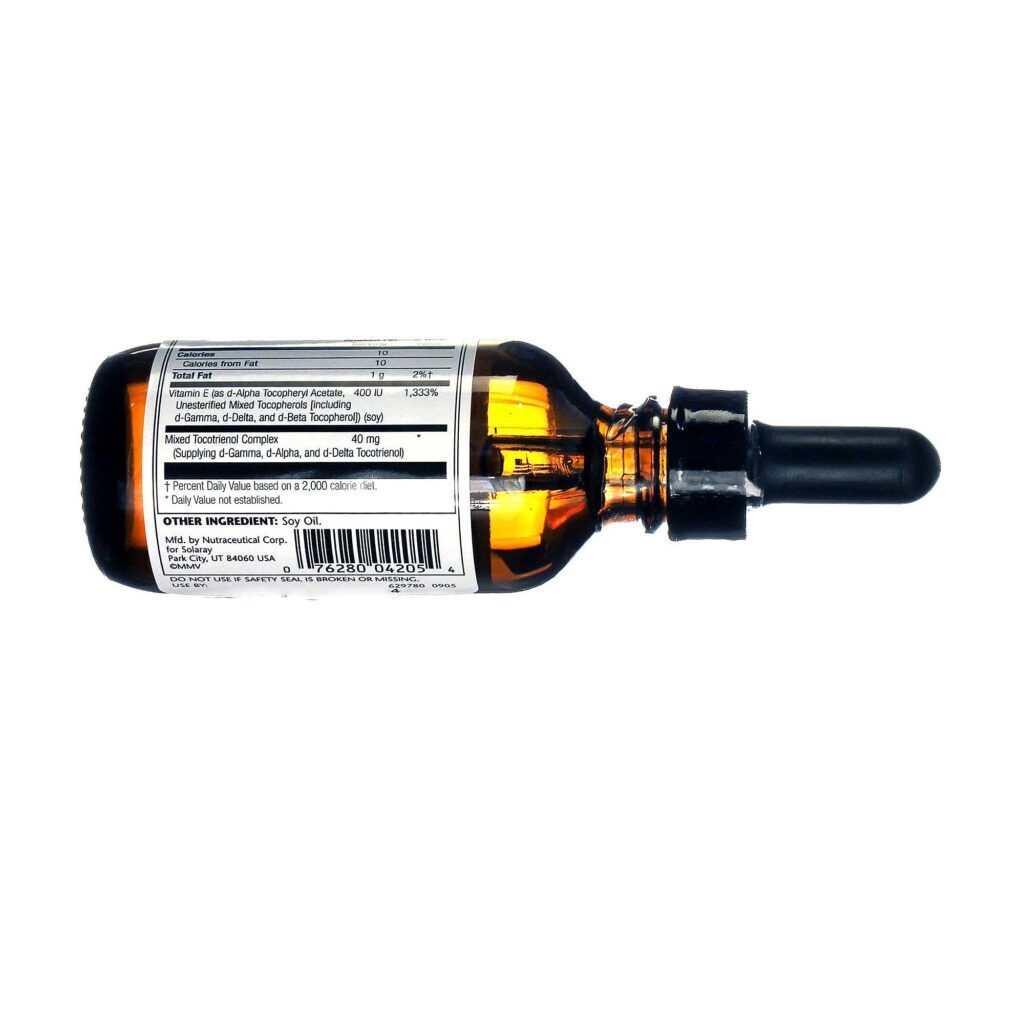 Solaray Vitamina E 400 UI Líquida 60ml - Pureza e Potência para Sua Saúde - Imagem 3