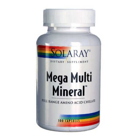 Solaray Mega multi Mineral 100 Cápsulas