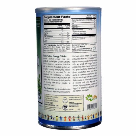 VegLife, Proteína de Ervilha Peaceful Planet, Baunilha - 534 g (18,84 oz) - Image 2