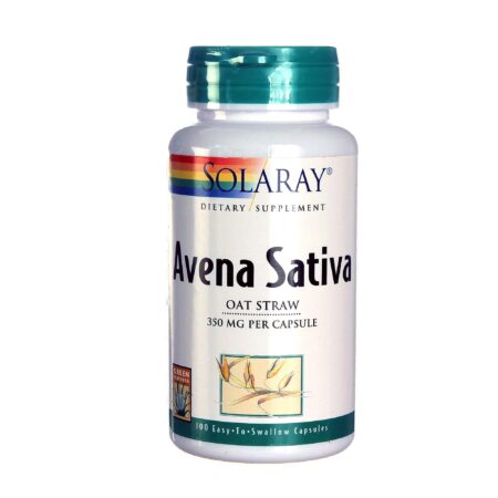 Solaray, Avena Sativa - 100 Cápsulas