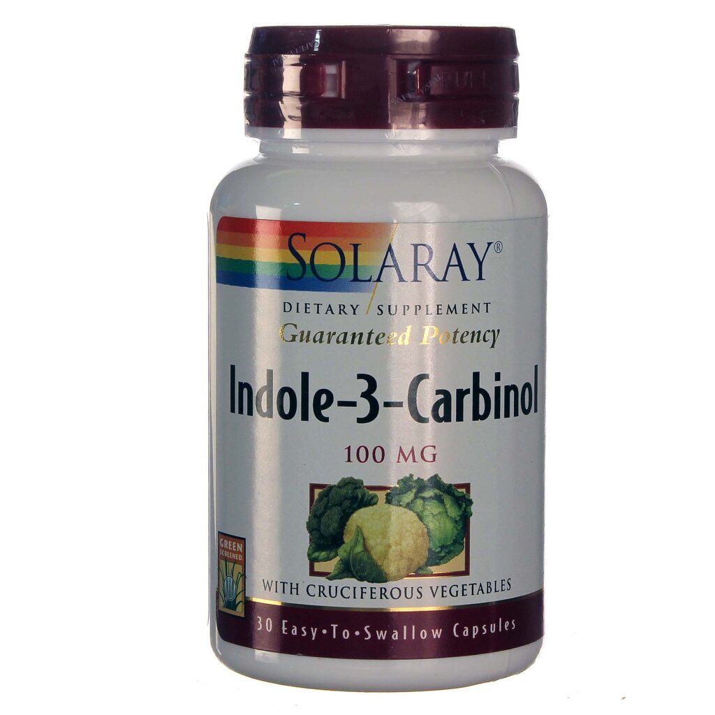 Solaray Indol-3-Carbinol 100mg - 30 Cápsulas: Suporte para Bem-Estar Hormonal no Brasil