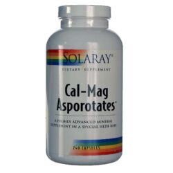 Solaray Cal-Mag Asporotates™ – 240 Cápsulas: Sua Fonte Essencial de Cálcio e Magnésio para Saúde Óssea e Vitalidade no Brasil