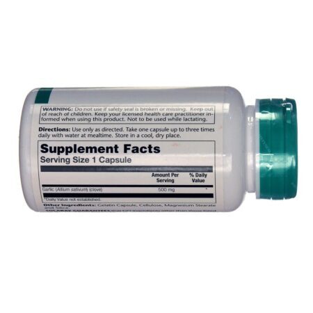 Solaray Alho 500 mg - 100 Cápsulas: Saúde Cardiovascular e Imunidade no Brasil - Imagem 2