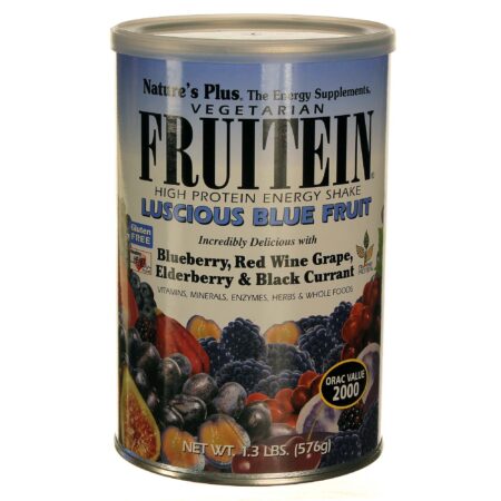 Nature's Plus, Proteína Vegetal Fruitein®, Luscious Frutas Azuis - 576 g (1.3 lbs)