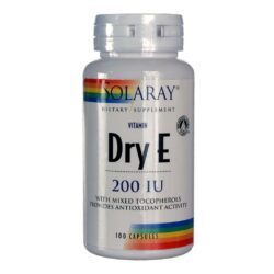 Solaray Vitamina E Seca 200 UI - 100 Cápsulas: Antioxidante Essencial para sua Saúde