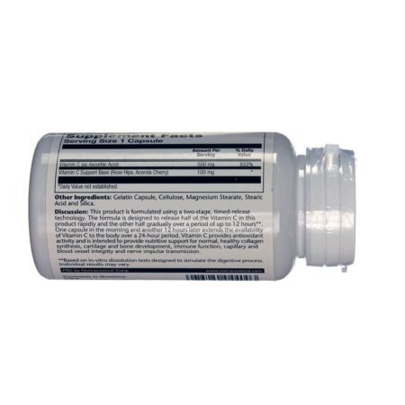 Solaray Vitamina C 500 mg - 100 Cápsulas: Imunidade e Colágeno Reforçados - Imagem 3