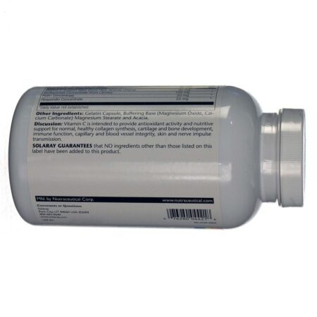 Solaray Bio-Plex Buffered C-500 250 Cápsulas - Vitamina C de Alta Absorção - Imagem 3