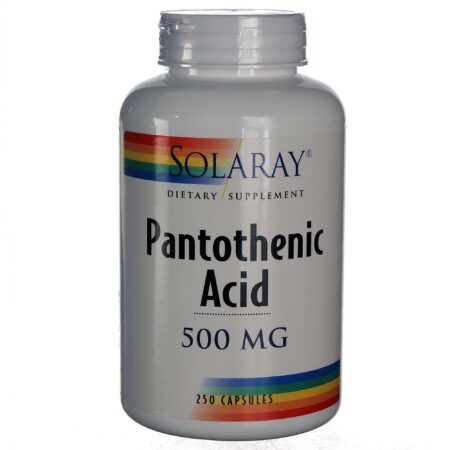 Solaray, Ácido Pantotênico 500 mg - 250 Cápsulas