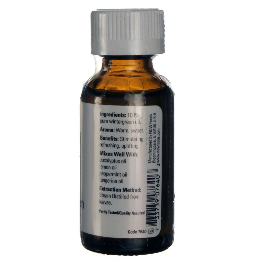 Óleo Essencial de Wintergreen Now Foods - 30 ml: Pureza e Benefícios Naturais - Imagem 2