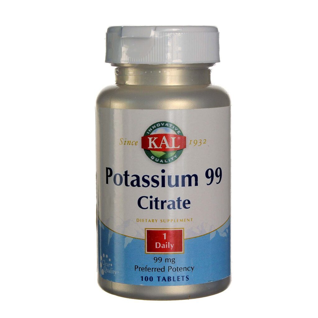 Kal Citrato de Potássio 99mg 100 Tabletes - Saúde e Bem-Estar Diário