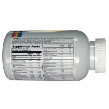 Solaray Multi Vitaminas e Minerais Spectro™ Fórmula Original - 360 Cápsulas: Nutrição Completa para Você - Imagem 2