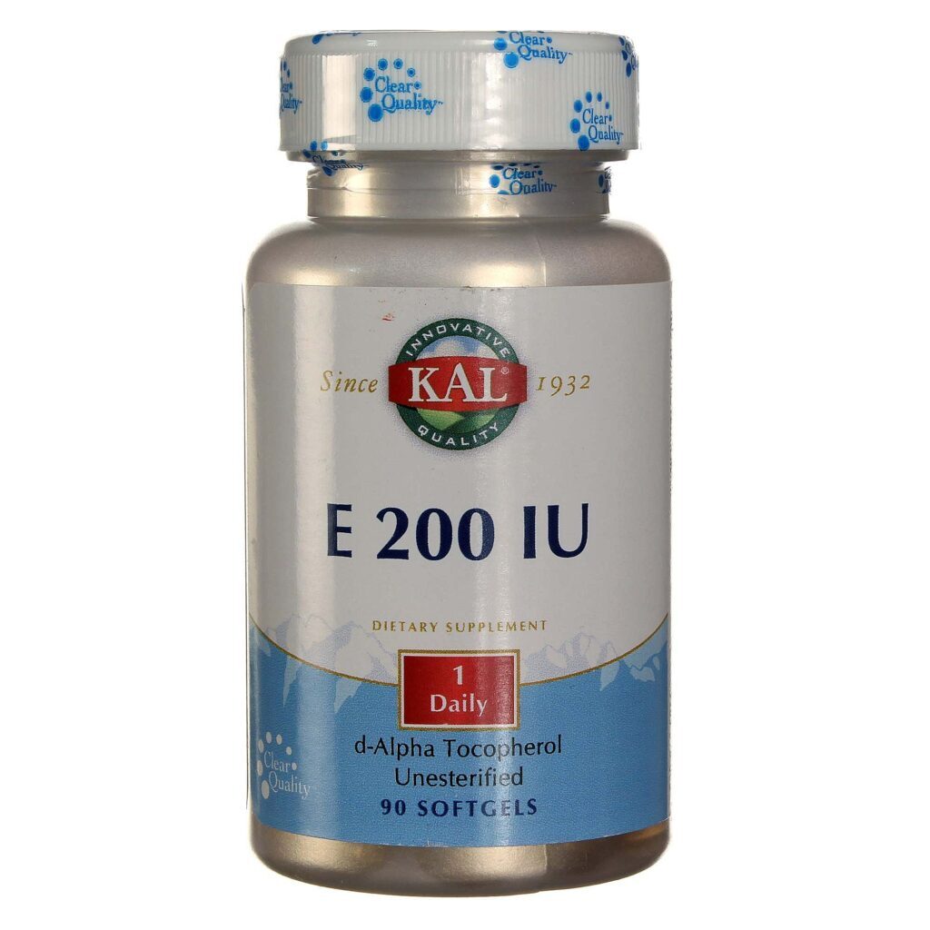 Vitamina E Kal E 200 IU 90 Cápsulas - Poder Antioxidante para Sua Saúde