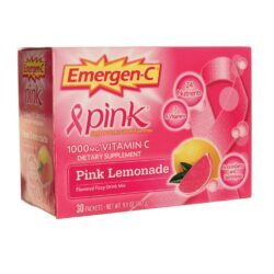 Alacer Emergen-C Limonada Rosa 30 Pacotes - Vitamina C para Imunidade e Energia