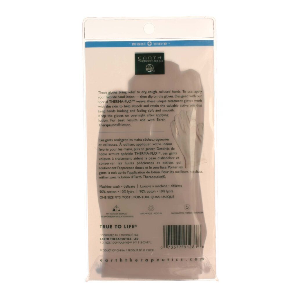 Earth Therapeutics Luvas Hidratantes Para Mãos - 1 Par: Revitalização Profunda e Conforto Duradouro - Imagem 2