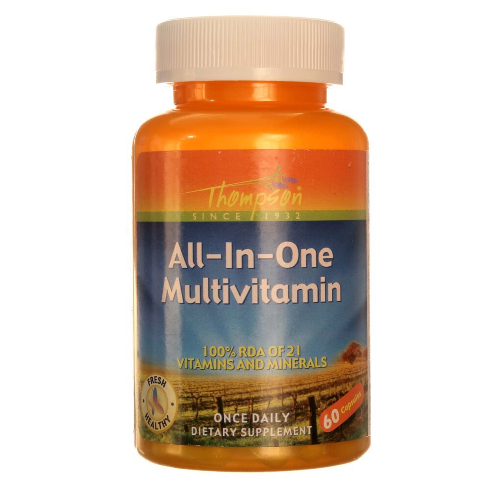 Thompson Multivitamínico All-In-One 60 Cápsulas Vegetarianas - Sua Saúde Completa!