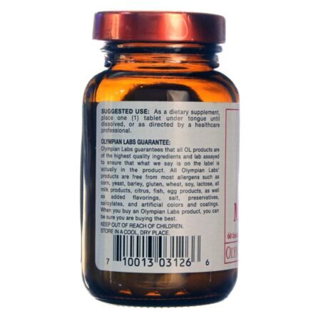 Olympian Labs Poderosos Metil 500 mcg - Vitamina B12 Metilcobalamina 60 Tabletes - Imagem 3