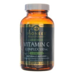 Pioneer Vitamina C Complexo 500 mg - 90 Cápsulas Vegetarianas para Mais Vitalidade