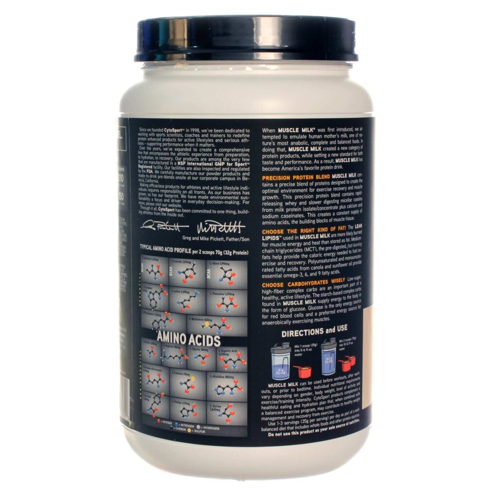 Muscle Milk CytoSport Cake Batter 1120g: Proteína Pura para Máxima Performance - Imagem 3