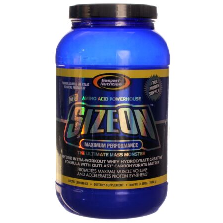 Gaspari Nutrition, SizeOn™ Máximo Desempenho, Sabor Limão Gelado - 1584 g (3,49 lbs)