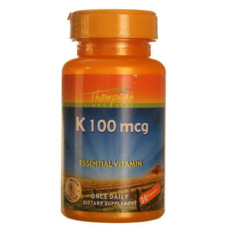 Thompson, Vitamina K 100 mcg - 30 Cápsulas