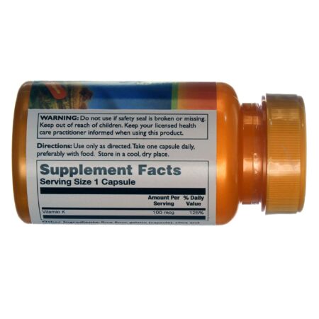 Thompson, Vitamina K 100 mcg - 30 Cápsulas - Image 2