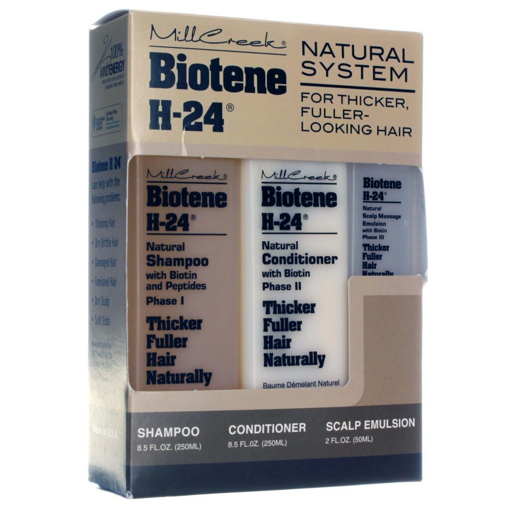 Mill Creek Biotene H-24® Tri-Pack: Kit Completo para Cabelos Fortes e Saudáveis no Brasil