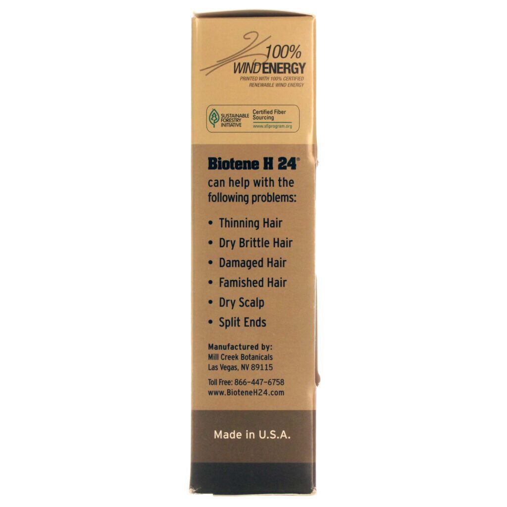 Mill Creek Biotene H-24® Tri-Pack: Kit Completo para Cabelos Fortes e Saudáveis no Brasil - Imagem 4