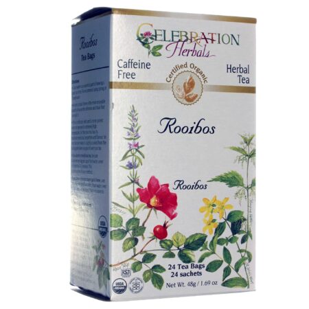 Celebration Herbals, Chá de Rooibos Vermelhos Orgânico - 24 Sacos