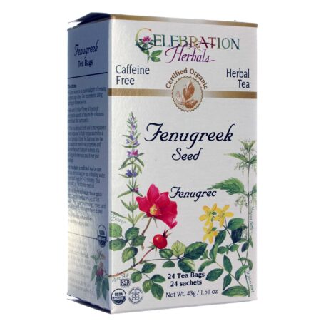 Celebration Herbals Herbal Tea, Chá de Semente de Feno-Grego - 24 Saquinhos de Chá