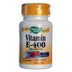 Nature's Way Vitamina E 400 UI - 60 Cápsulas: Poder Antioxidante Essencial para Sua Saúde e Bem-Estar