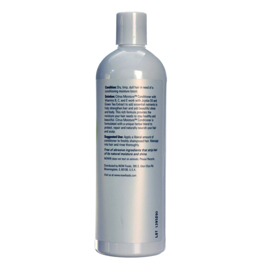 Condicionador Hidratante Cítrico Now Foods 473ml - Cabelos Macios e Brilhantes - Imagem 2