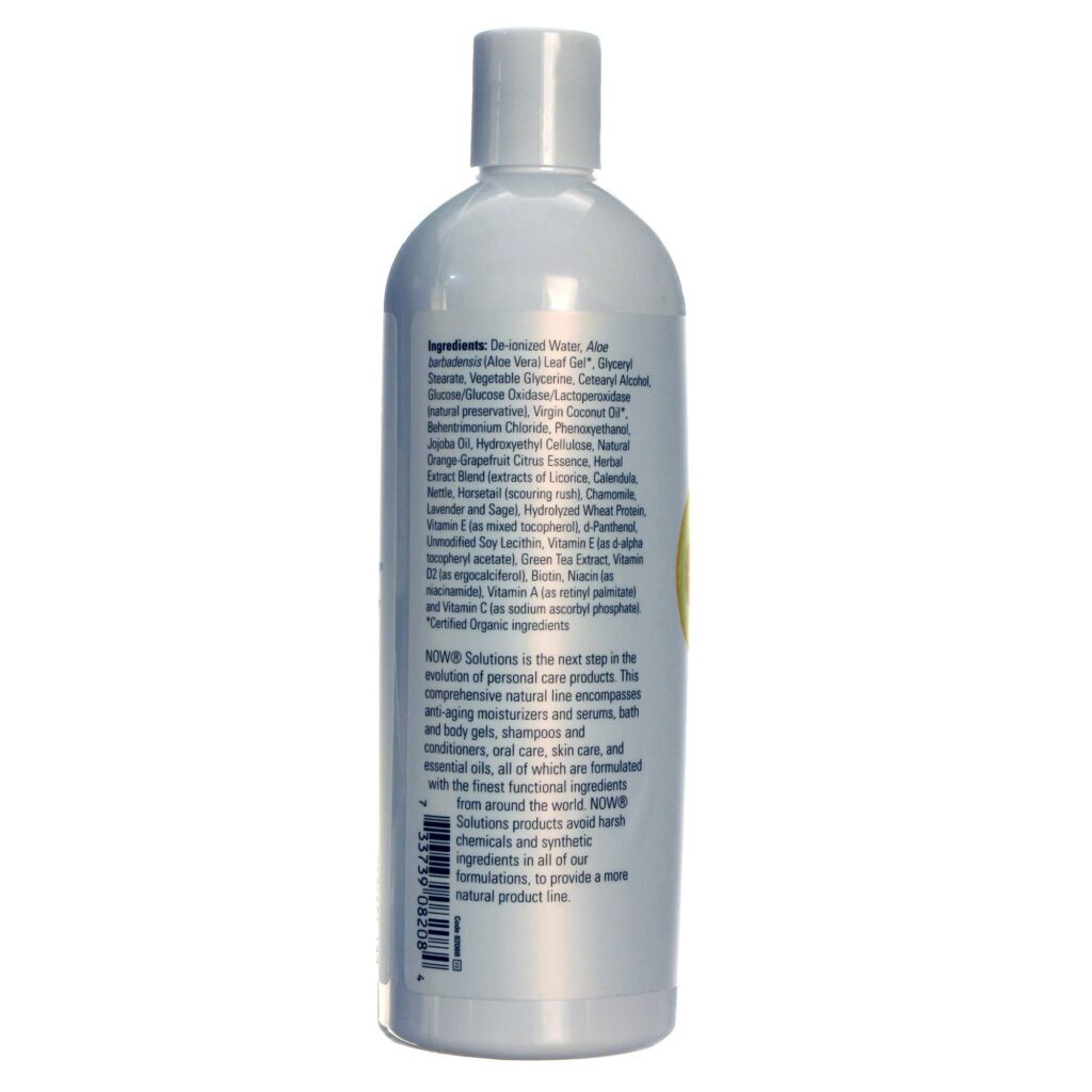Condicionador Hidratante Cítrico Now Foods 473ml - Cabelos Macios e Brilhantes - Imagem 3